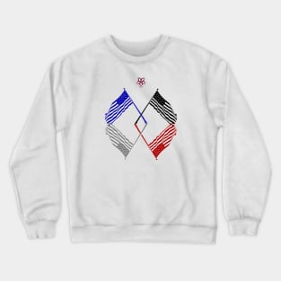 EMBLEM n 4 FLAGS Front Crewneck Sweatshirt